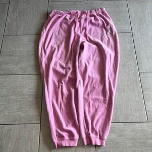 Juicy Couture Forever 21 Pink Velour Rhinestone Joggers Track Pants 1X